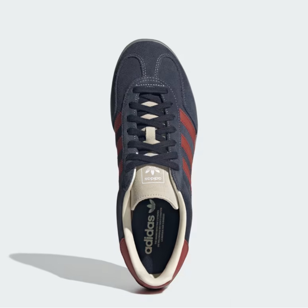 Adidas Gazelle Indoor (colors: Legend Ink / Preloved Ruby / Wonder White) - Picture 7 of 14